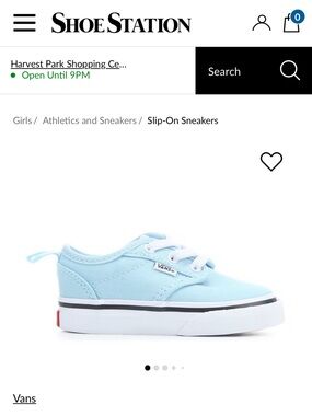 Vans Kids Low-Top Canvas Sneakers in Light Blue